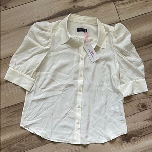 Vineyard Vines Elegant Cream Women's Sheer Blouse